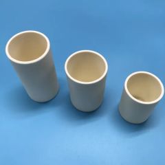 Laboratory Use Cylindrical Magnesia Melting Bowl Metal Ceramic Crucible - Image 1