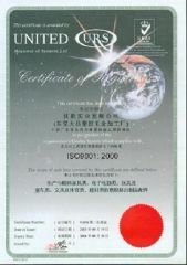ISO9001:2000 Certificate certificate from Dongguan City Tangxia Dachang Plastic Hardware Processing Factory