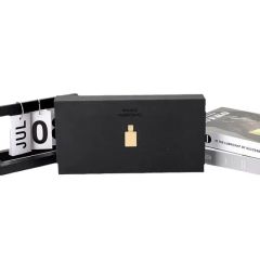 Unique Black Rectangular Cardboard Packaging Lid and Base Gift Candle Boxes - Image 5
