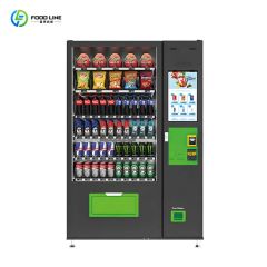 Combo Vending Machine for Foods and Drinks with Touch Screen Card Reader Coin Cash Payment - Image 2