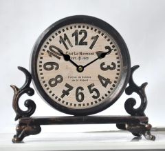 Metal Iron Alarm Home Decor Table Clock Desktop Clocks - Image 1