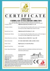 CE certificate from Shijiazhuang SAGA Machinery Co., Ltd.