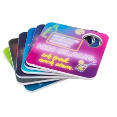 Multi-Functional ABS Card Shape Coaster Bottle Opener for Bar Counter Service - Image 1