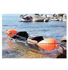 Transparent Kayak with Crystal Clear Bottom 2 Ergonomic Seats 11 Foot Lightweight Frame 2 Person Capacity Fishing Touring Kayak - Image 5