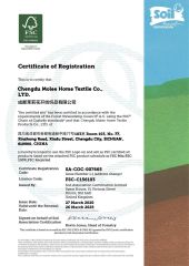 fsc supervision certificate certificate from Chengdu Molee Textile Co., Ltd.