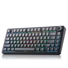 x Aula F75 Wireless Mechanical Keyboard, Gasket Mount Hot Swappable RGB Gaming Keyboard with Knob, Tri-Mode BT5.0/2.4G/U – product photo 3, product detail gallery