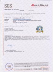 SGS report certificate from Suzhou Labelong Packaging Machinery Co., Ltd.
