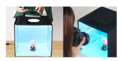 24X24 Inch/60X60 Cm Photo Studio Shooting Tent Light Cube Diffusion Soft Box Kit with 4 Colors Backdrops - Image 6