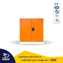 Home Office Metal Book Cabinet Glass File Storage Rack with Door - Image 6