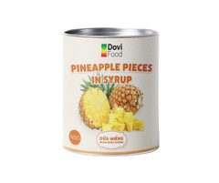 Delicious Canned Fresh Pineapple in Syrup, Fresh Pineapple soaked in sugar from Dovi Food Co.,Ltd in Vietnam - Image 1