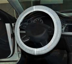 Clear Plastic Disposable Steering Wheel Covers Trademark NO Origin China Model NO. 347.059 HS Code 3926909090 Transport Package - Image 3