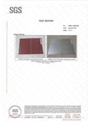 SGS for Raw Material certificate of Henan Tiga Engineering Co., Ltd. – certificate photo, supplier certificates section