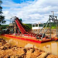Alluvial Processing Ship High Efficiency Recovery Hydraulic Gold Boat Dredge - Image 6