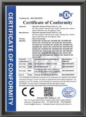 CE3 certificate from Shenzhen Sansael Controls Tech Co., Ltd