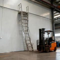 Stainless Steel Escape Stairs with Durable Construction Trademark LS Color Silver Origin Foshan Usage Outdoor Length - Image 6