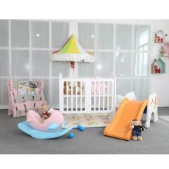 Baby Kids Bedroom Wood Sofa Rocking Swing Chair Cradle Bed Baby Rocker Baby - Image 4