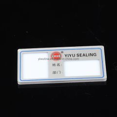Cheapest and Printable Custom Company Logo Acrylic Name Tag Hard Plastic Name Badge - Yiwu Tina Craft Co., Ltd.