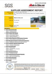 SGS certificate from Zhongshan JDL Metal Crafts Co., Ltd.