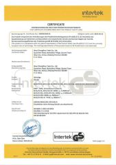TEST CERTIFICATE in COMPLIANCE with THE PRODUCT SAFETY LAW certificate of WUYI KRAIN TOOLS CO., LTD. – certificate photo, supplier certificates section