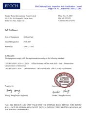 Product Inspection Report certificate from Tianjin Weirui International Trade Co., Ltd.