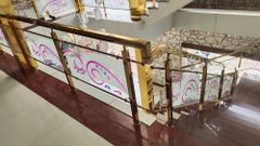 Stainless Steel Glass Staircase Railing Color Silver Rail Height UP TO 6000.MM Design As per your requirements Position As per your - Image 5