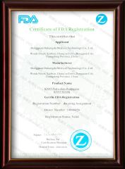 FDA certificate certificate from Foshan Ron Hospitality Supplies Co., Ltd.