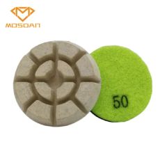 3 Inch White Dry Floor Resin Bond Diamond Polishing Pads for Concrete - Xiamen Mosdan Import & Export Co., Ltd.