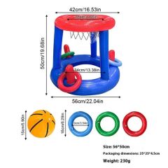 Hot Selling PVC Inflatable Water Toys Basketball Rack - Image 6