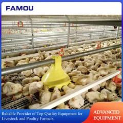 Poultry Broiler Feeding System Feed Pan in Chicken Floor Rearing Farm - Image 5
