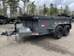 2024 RawMaxx 5X10 7K Powder Coated Dump Trailer w/Tarp Kit - Image 2