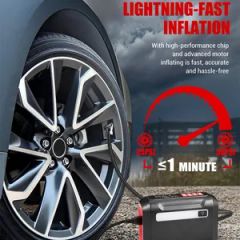 Cordless Tire Inflator with Digital Pressure with 3 Nozzle Adapters - Image 3