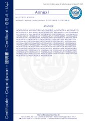 CE certification report certificate from Chnchi Nanjing Electric Co. Ltd.