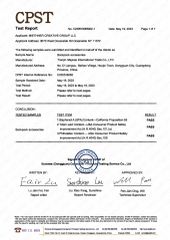 CPST certificate from Tianjin Maynas International Trade Co.,Ltd