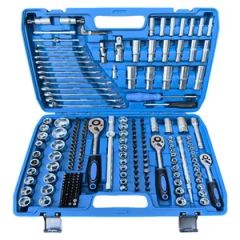 216 PCS Car Repair Tool Box Combination Mixed Tool Kit Hand Socket Ratchet - Image 1