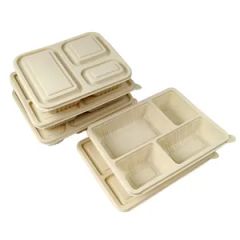 Food Containers Biodegradable Lunch Box Disposable Compostable Tableware Biodegradable Tableware - Image 1