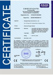 CE CERTIFICATE of DISSOLVED OXYGEN SENSOR certificate from Shanghai Boqu Instrument Co., Ltd.