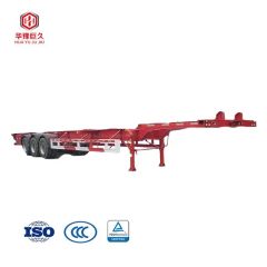 Tri Axles 45 Feet Container Skeleton Chassis Semi Truck Trailer - Image 4