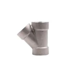 SS304 45Deg Y Tee Welding Forged 3000lb ASTM ISO CE 1Y SCH80 Type Angle Standard ASTM Lateral 45°Tee Technics Forged Shape Equal Tee - Yancheng Jicheng Machinery Co., Ltd