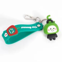 Customize 3D Cute Cartoon Characters PVC Silicone Keychain Pendant for Car Bag - Image 1