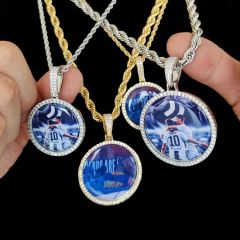 45mm Memory Pendants Necklace Hip Hop Custom Photo Locket Picture Pendant Photo Pendants - Image 3