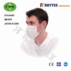 En14683 Bfe99 Earloop Elastic Protective PP 3 Ply Face Mask Color White Trademark OEM Model NO. 11031 Shape Towel Mask HS Code 63079000 - Image 4