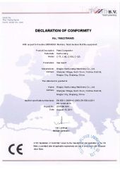 CE2 for plate compactor C-90 certificate from Ningbo Ace Machinery Co., Ltd.