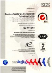 ISO 9001 Certification certificate of Shenzhen Realstar Electromechanical Technology Co., Ltd – certificate photo, supplier certificates section