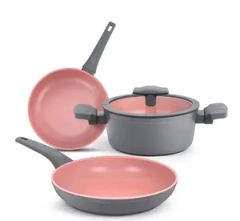 9PCS Aluminum Nonstick Pots Pans Induction Bottom 1Y LFGB CE Customized - Image 3