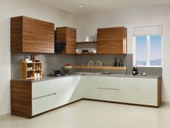 Modern Wooden Modular Kitchen Service Appearance Modern Service Mode Offline Kitchen Shape L-Shape Door Finishing - Image 3