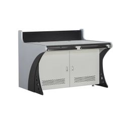 Office Furniture Display Support Workstation LED Light Command Center Computer Console Desk Security Operating Platform Tables - Image 6