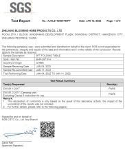 EN581 certificate from Zhejiang Blooming Home Products Co., Ltd.