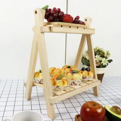 2023 kitchen Storage Cake Wooden Storage Organizer Desktop Rack - Image 4