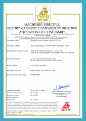 Certificates certificate from Nanjing Primemech International Trade Co., Ltd