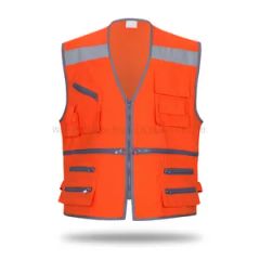 Breathable Multi Zipper Reflective Protective Vest for Outdoor Activity - Wuhan Oberon Import & Export Co., Ltd.